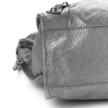 Balenciaga Metallic Agneau Giant 12 Silver Hardware City Gris Aluminum 9 of 10