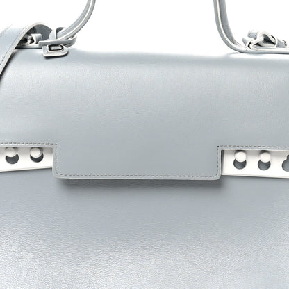 Delvaux Calfskin GM Tempete Satchel Light Blue 8 of 10
