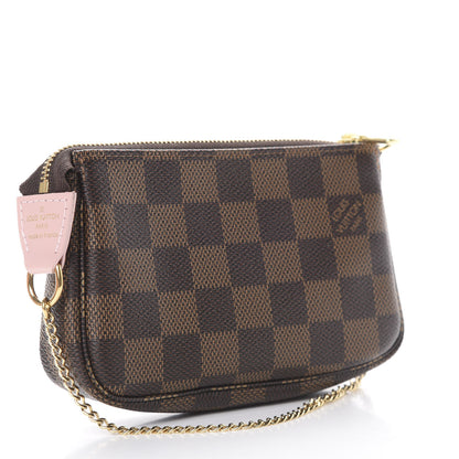 Louis Vuitton Damier Ebene 2020 Christmas Animation Big Wheel Mini Pochette Accessories Rose Ballerine 2 of 7