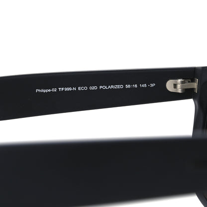 Tom Ford Acetate Philippe Sunglasses TF999-N Matte Black 5 of 9