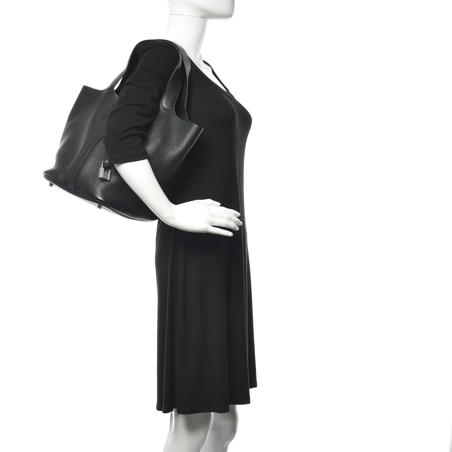 Hermes Taurillon Clemence Picotin Lock 26 GM Black 2 of 10