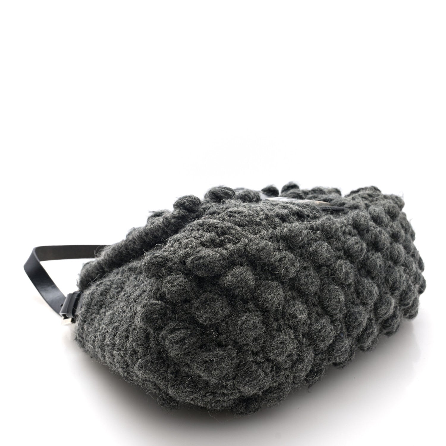 Fendi Wool Knit Mama Baguette Grey 4 of 9
