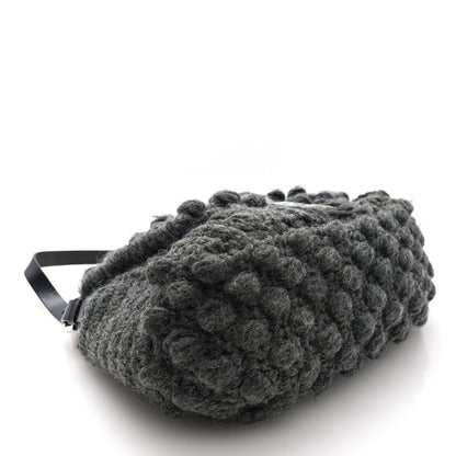 Fendi Wool Knit Mama Baguette Grey 4 of 9
