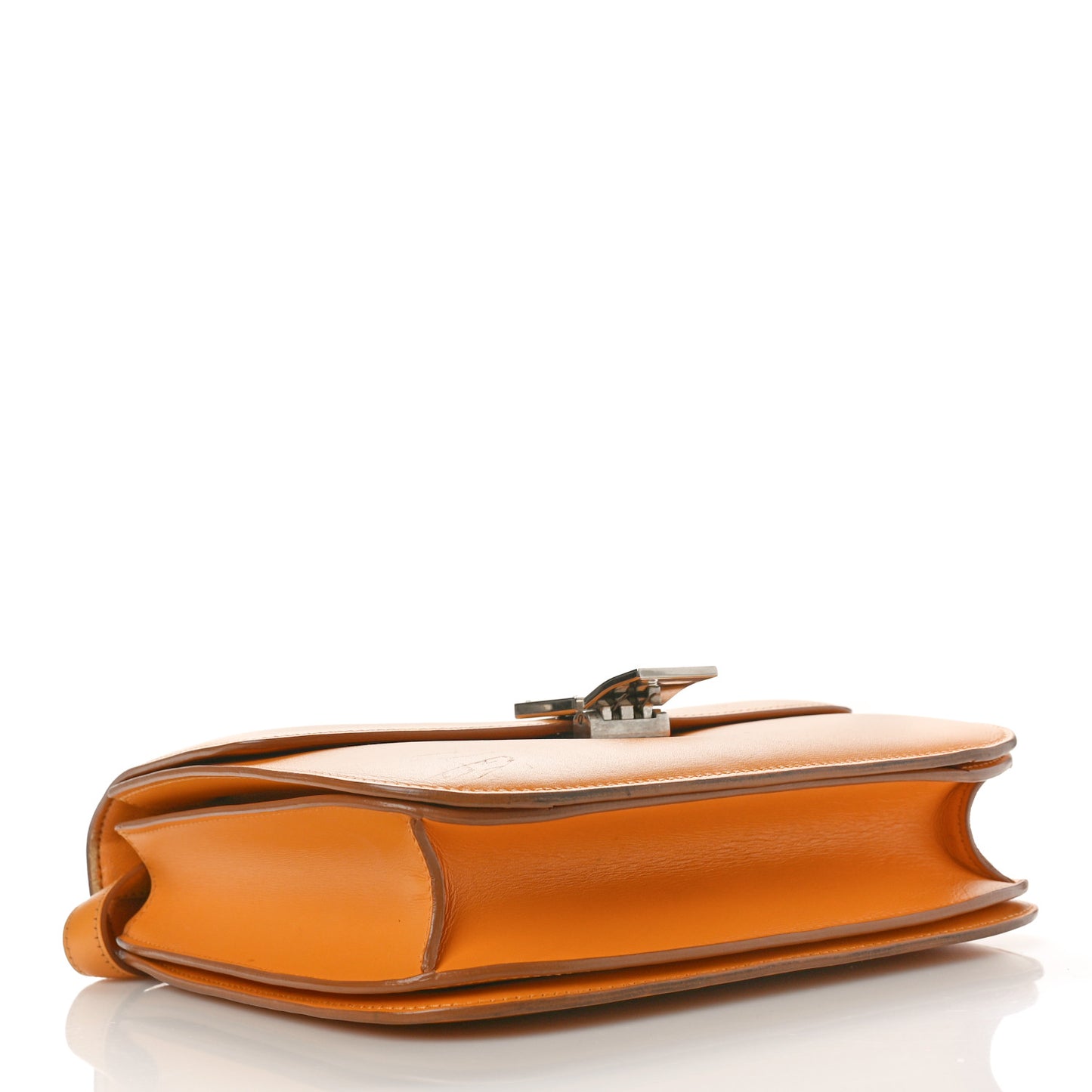 Smooth Calfskin Medium Classic Box Flap Bag Daffodil