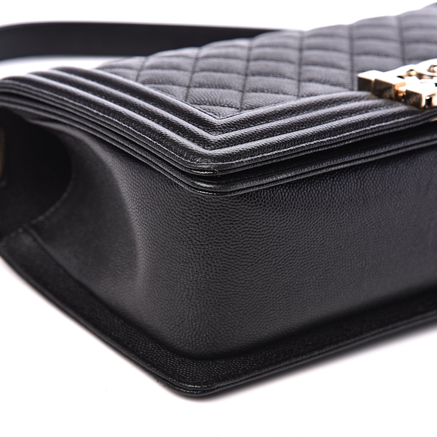 Chanel Caviar Quilted Medium Boy Flap Black 7 of 10