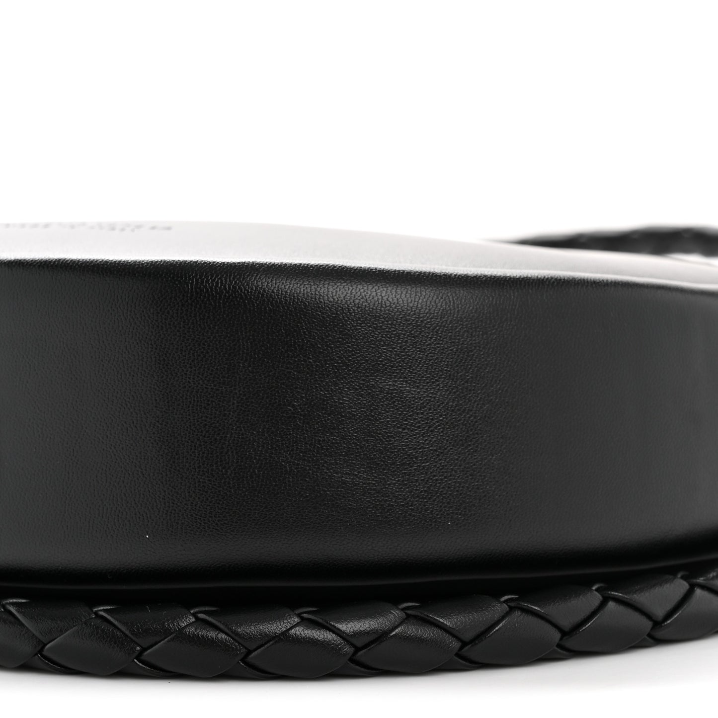 Smooth Calfskin Hula Hoop Shoulder Bag Black