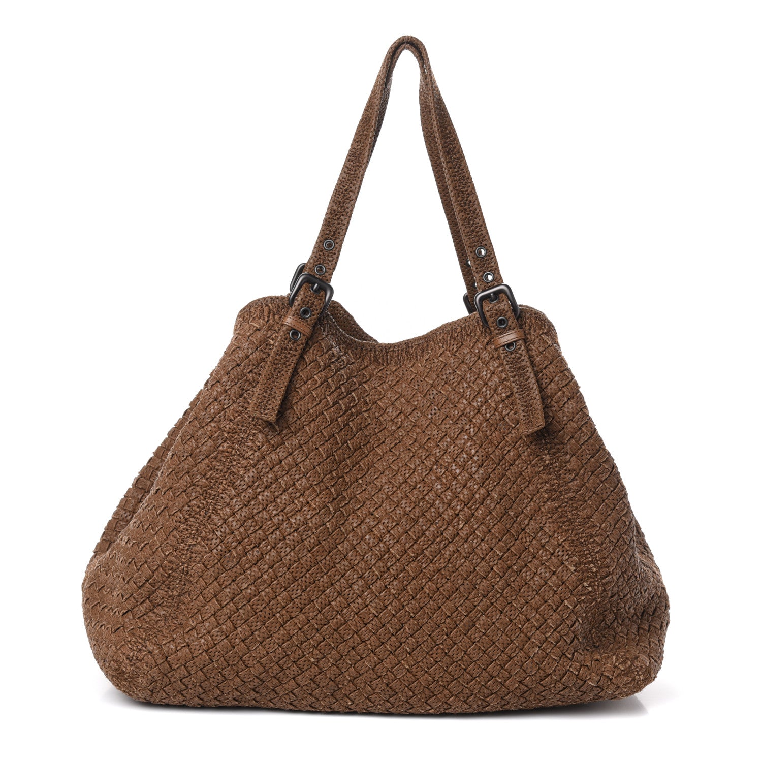 Bottega Veneta Nappa Intrecciato Perforated Tote Noce 1 of 10