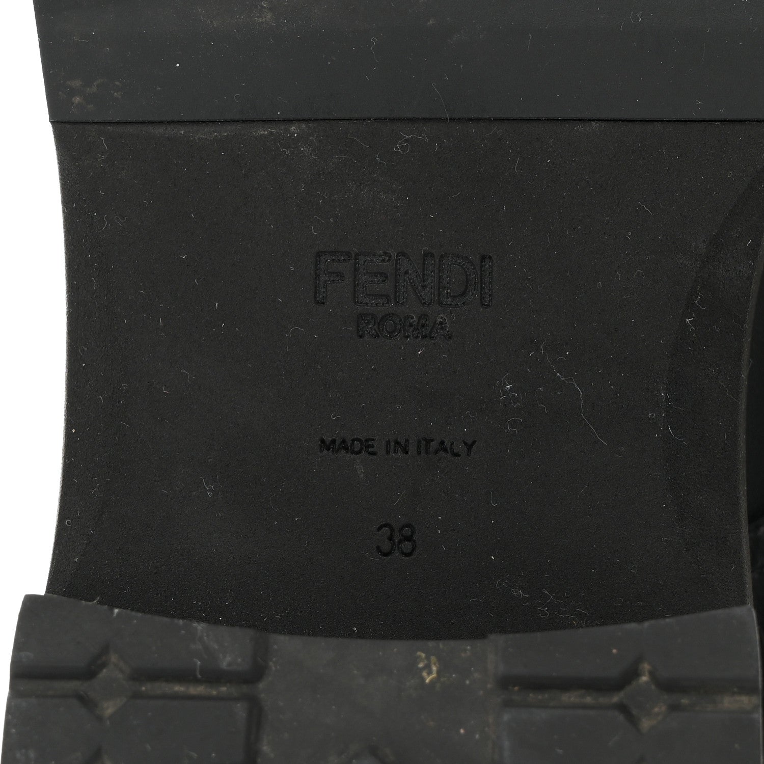 Fendi Calfskin Stretch Fabric Rockoko Biker Boots 38 Tobacco Black Marino 7 of 8