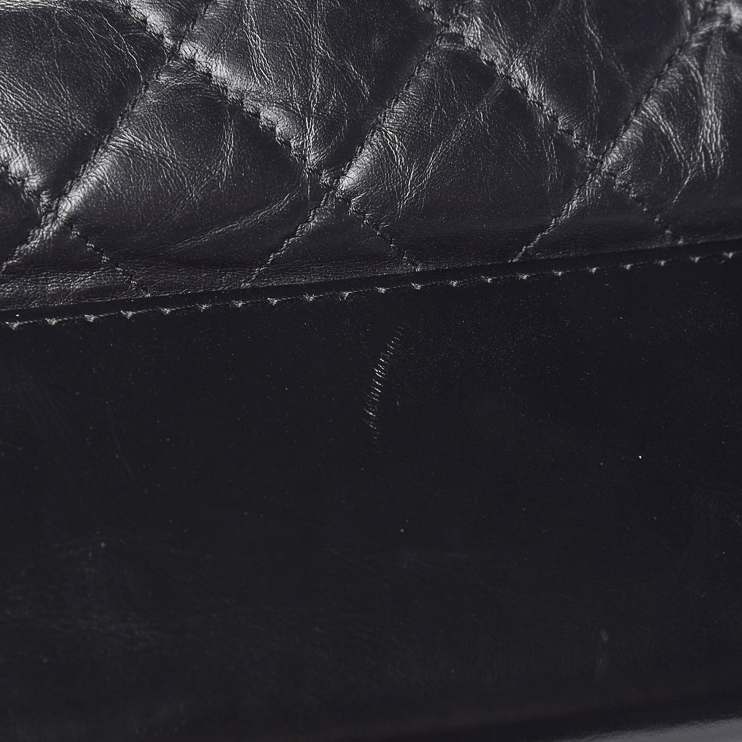 Aged Calfskin Quilted Maxi Gabrielle Hobo Black