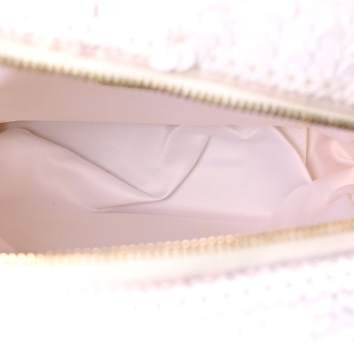Sequin Lambskin CC Backpack White