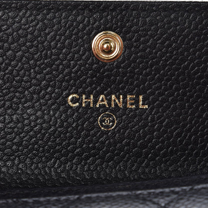 Chanel Caviar Quilted Flap Card Holder Black 6 of 9