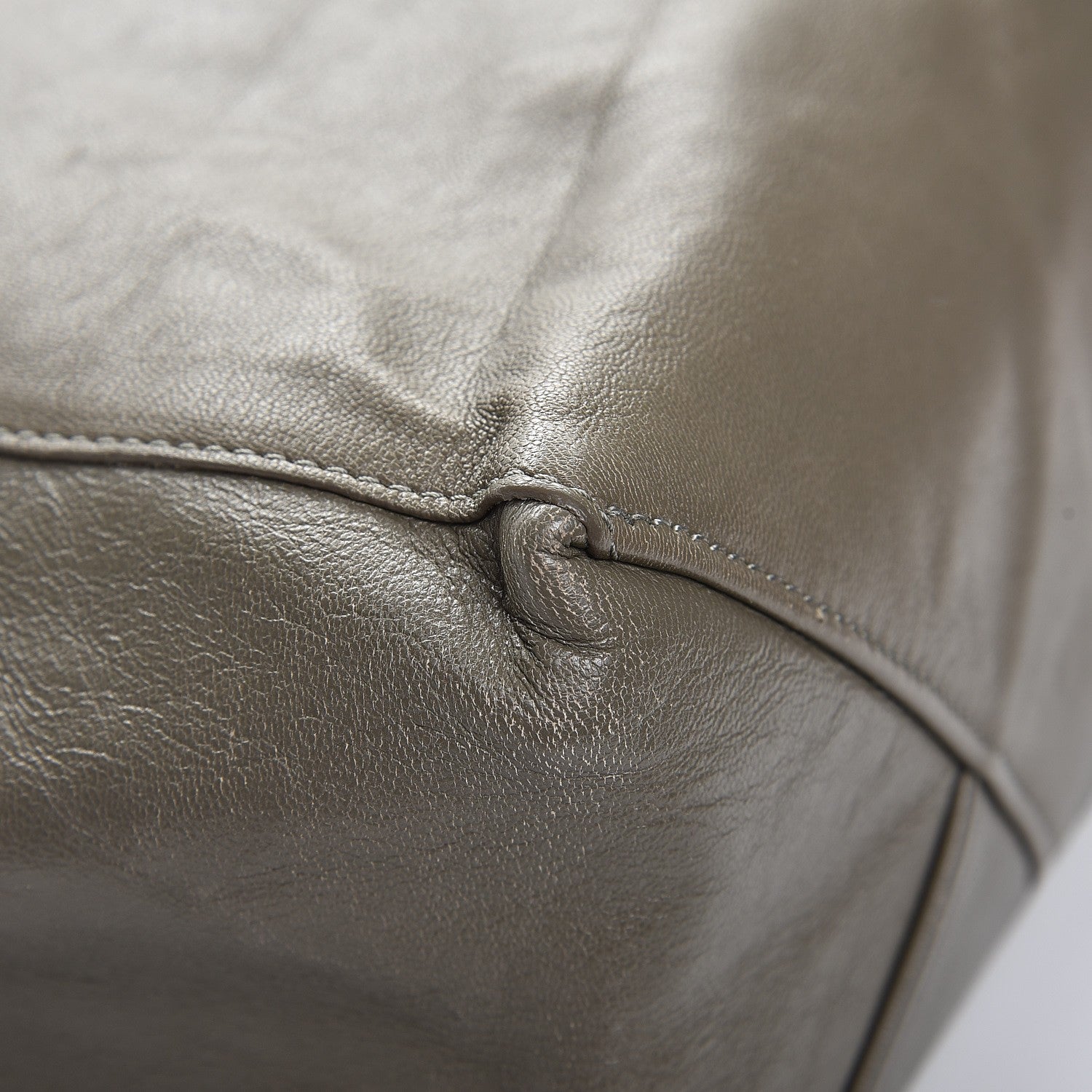 Celine Smooth Lambskin Vertical Bi-Cabas White Grey 11 of 14