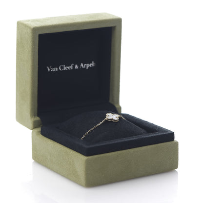 Van Cleef & Arpels 18K Yellow Gold Mother of Pearl Sweet Alhambra Bracelet 7 of 7