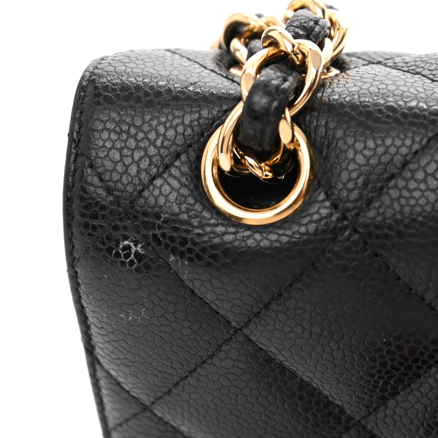 Chanel Caviar Quilted Jumbo Double Flap Black 12 of 13