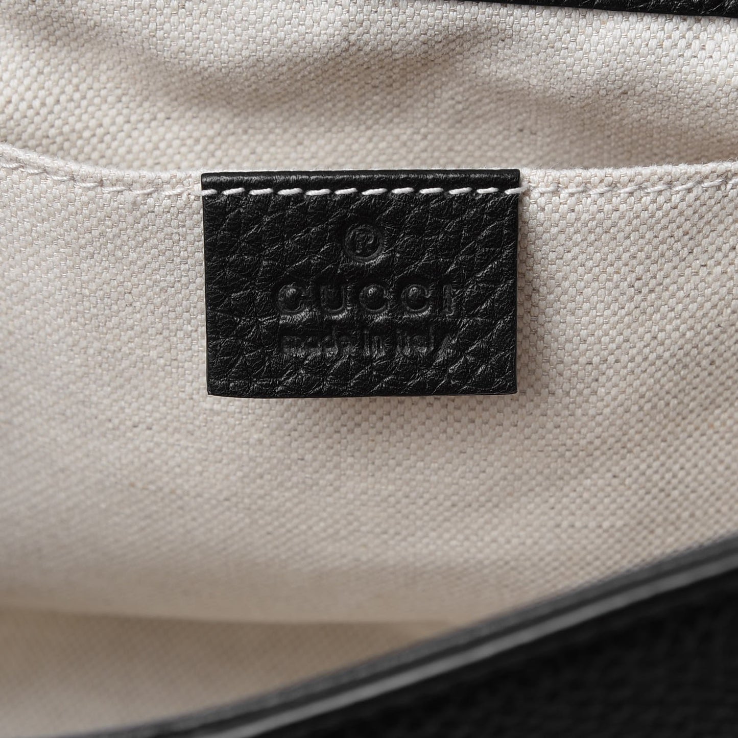 Calfskin Mini GG Marmont Top Handle Bag Black