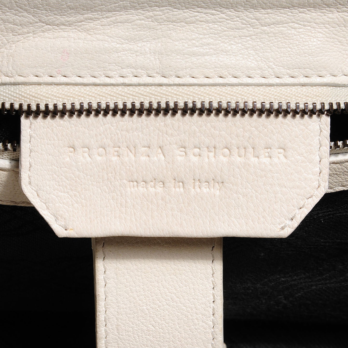 Lambskin PS1 Large Satchel Ivory