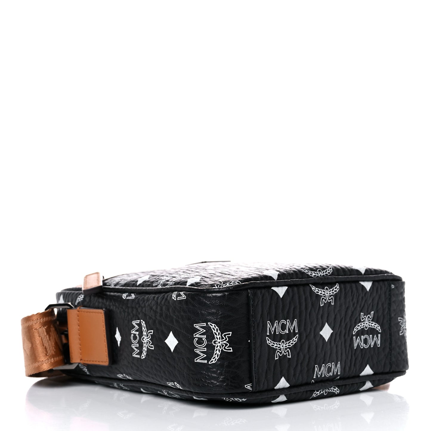 Visetos Camera Crossbody Bag Black Cognac