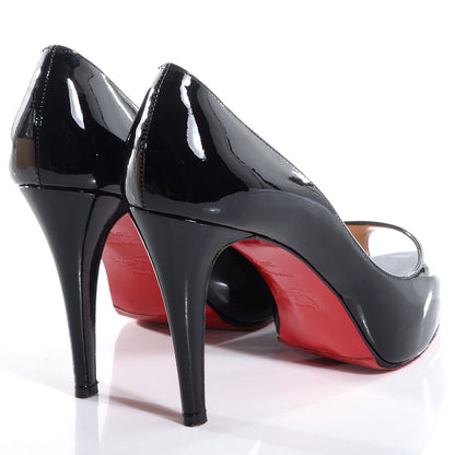 Christian Louboutin Patent Very Prive 100 Pumps 38.5 Black 4 of 7