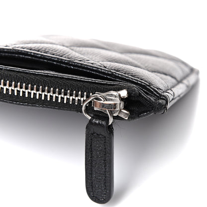 Chanel Iridescent Caviar Quilted Classic Zip Pouch Black 11 of 13