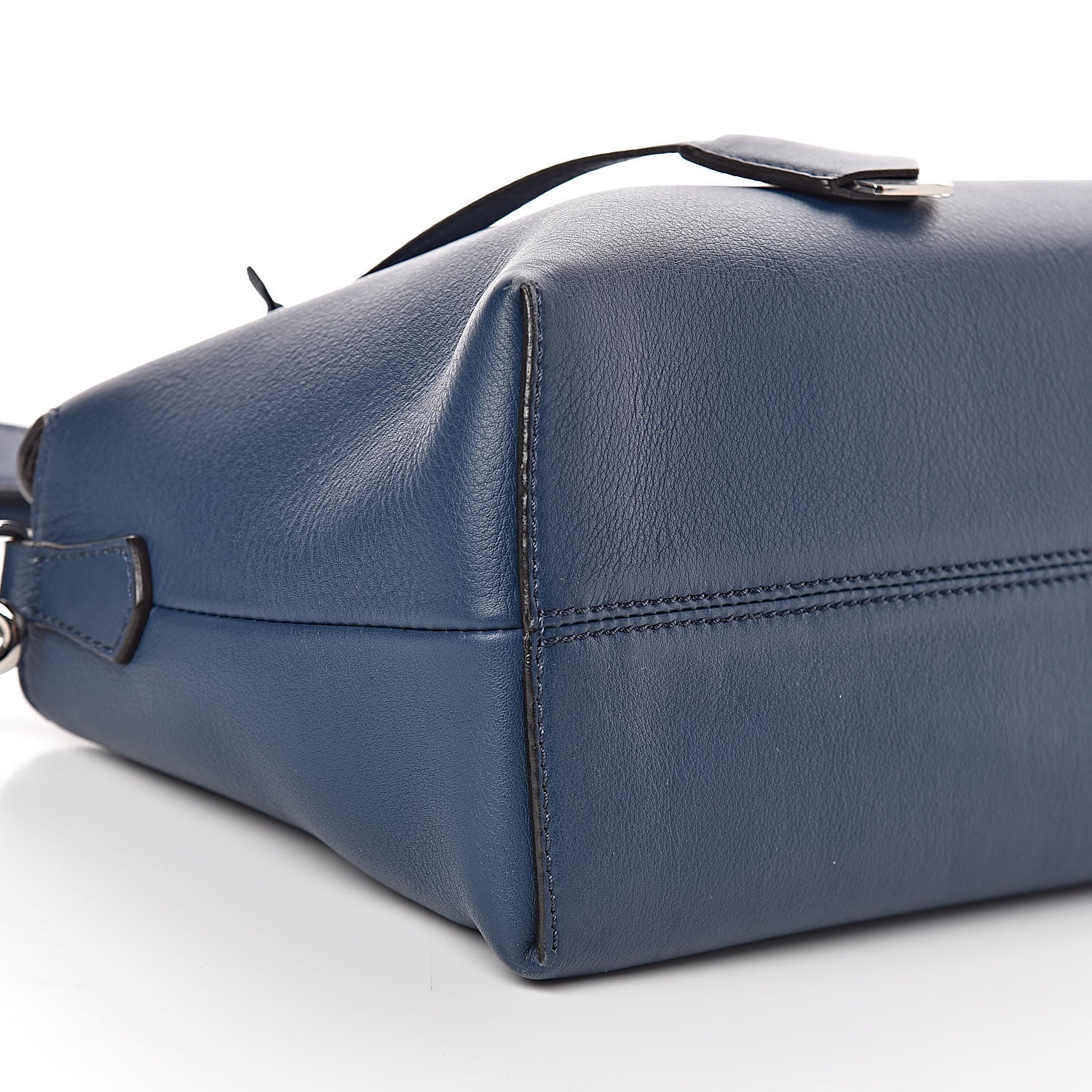 Fendi Vitello Dolce Medium By The Way Boston Bag Blue 8 of 9