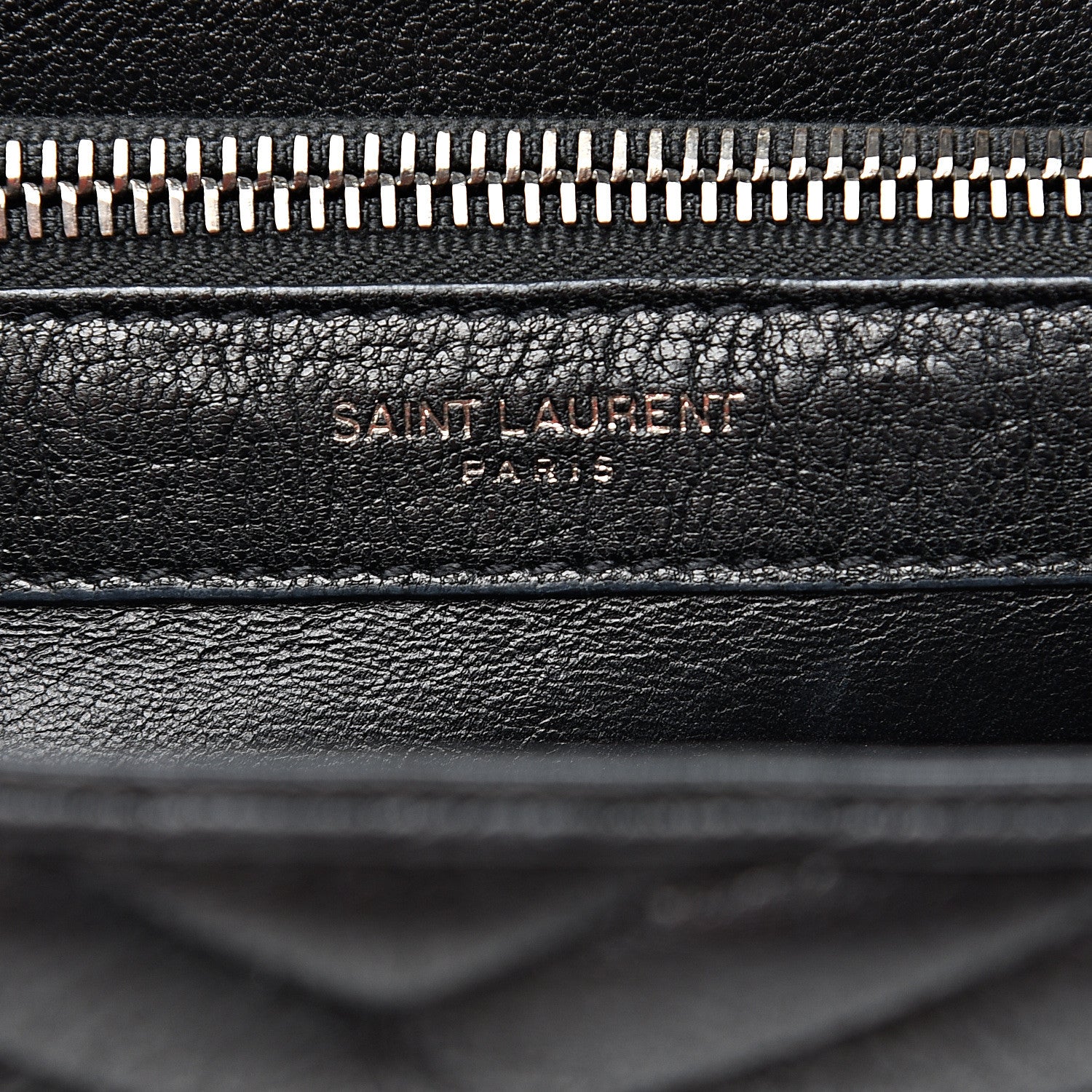 Saint Laurent Sheepskin Matelasse Chevron Monogram Large College Satchel Black 5 of 14