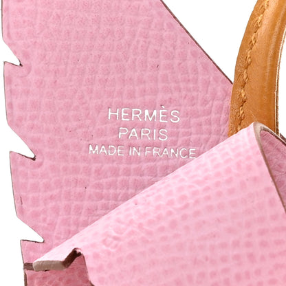 Hermes Ostrich Epsom Swift Birdy Bag Charm Mauve Sylvestre 3 of 5