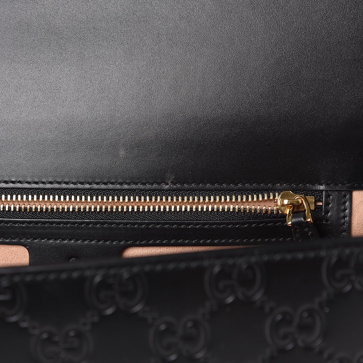 Gucci Guccissima Medium Padlock Shoulder Bag Black 9 of 19