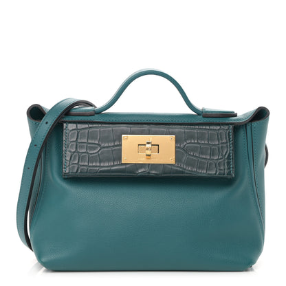 Hermes Evercolor Matte Alligator Touch 24/24 21 Vert Cypress 1 of 14