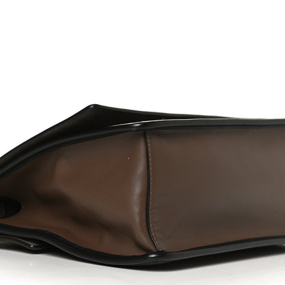 Fendi Vitello Century F is Fendi Bi-Color FF 1974 Embossed Kan I Shoulder Bag Maya Black 5 of 17