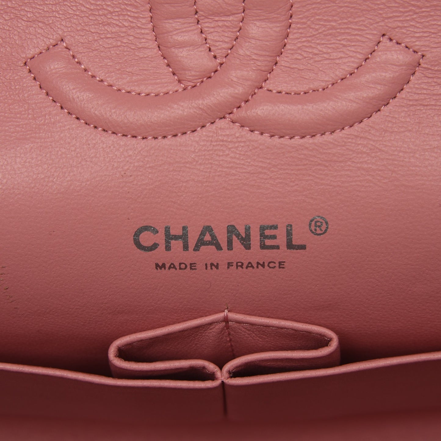 Caviar Quilted Medium Double Flap Pink