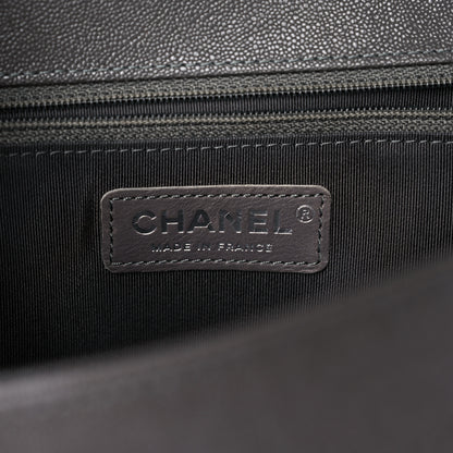 Chanel Caviar Quilted New Medium Boy Flap Grey 6 of 15