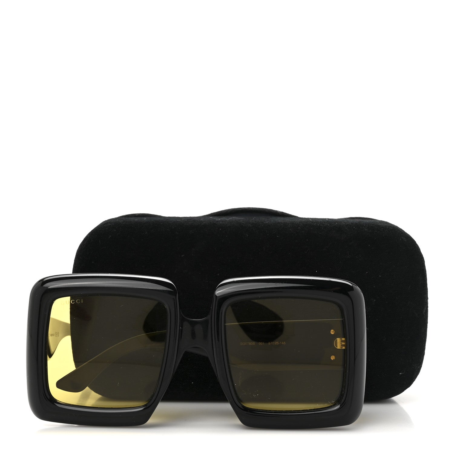 Gucci Oversized Square GG0783S Sunglasses Black 8 of 8