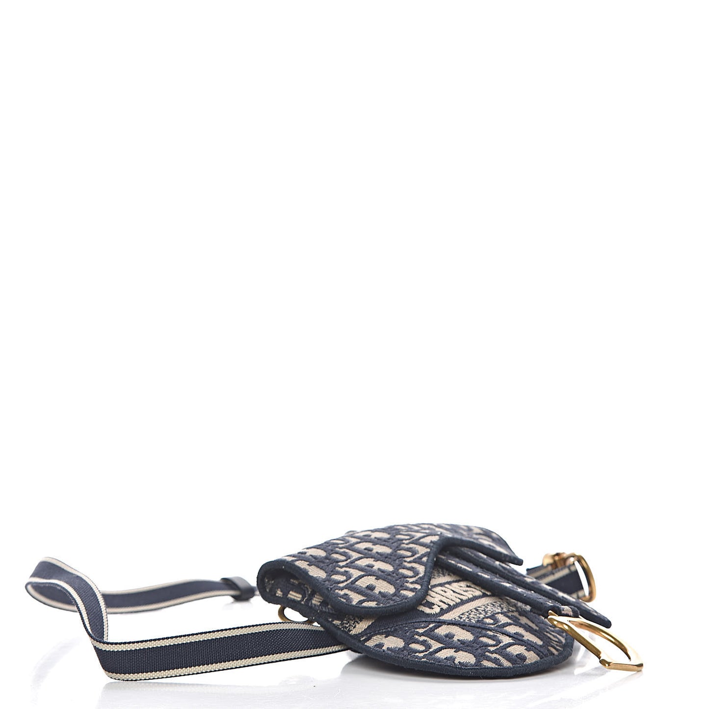 Oblique Saddle Belt Bag Blue