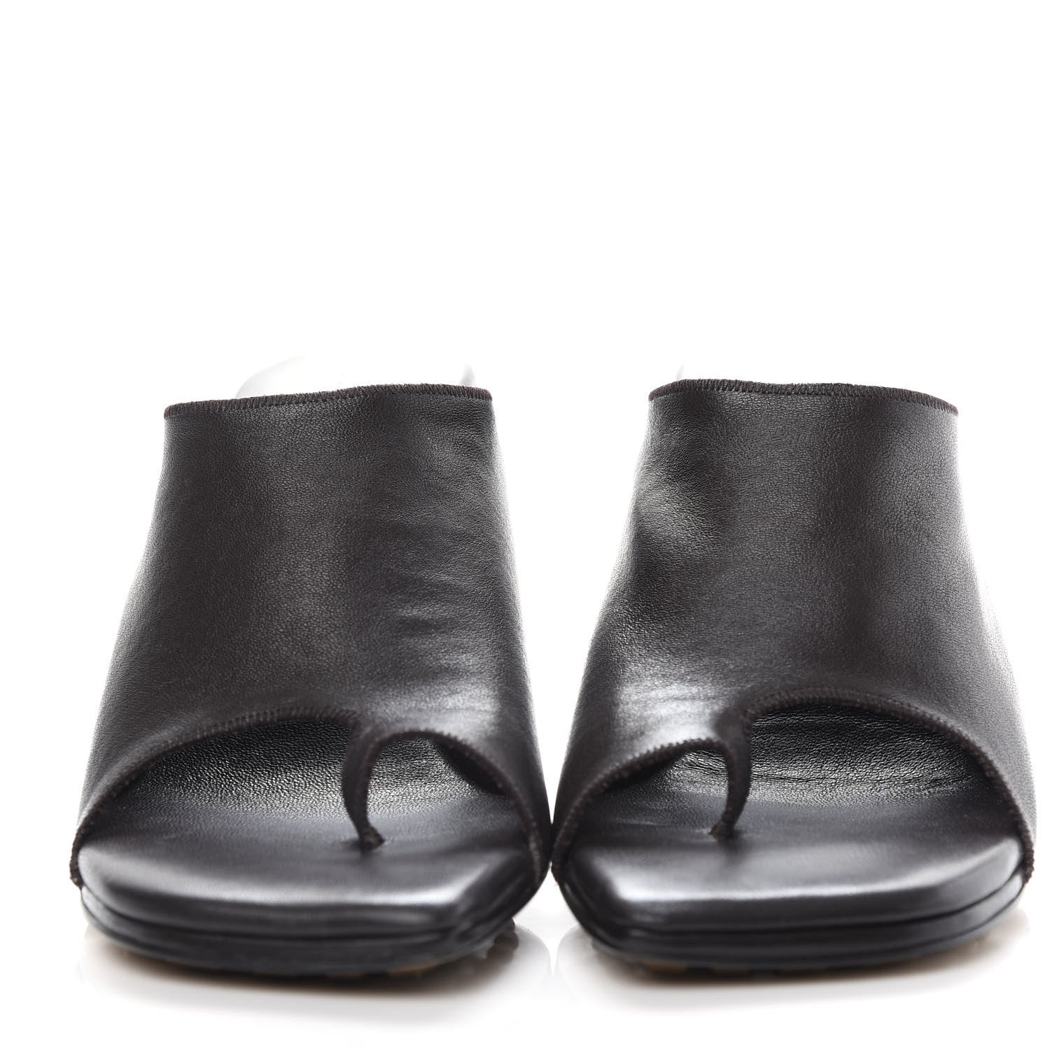 Bottega Veneta Nappa Flex Toe Ring Sandals 37 Fondente 2 of 10