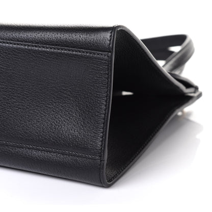 Gucci Grained Calfskin Web Crystal Butterfly Stripe Medium Totem Top Handle Bag Black 11 of 11