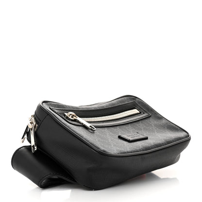 Gucci Soft GG Supreme Monogram Web Belt Bag Black Grey 4 of 10