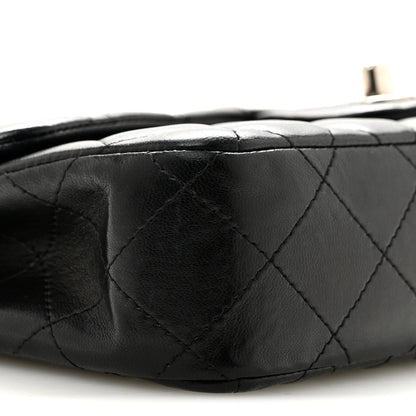Chanel Lambskin Quilted East West Flap Black 8 of 13
