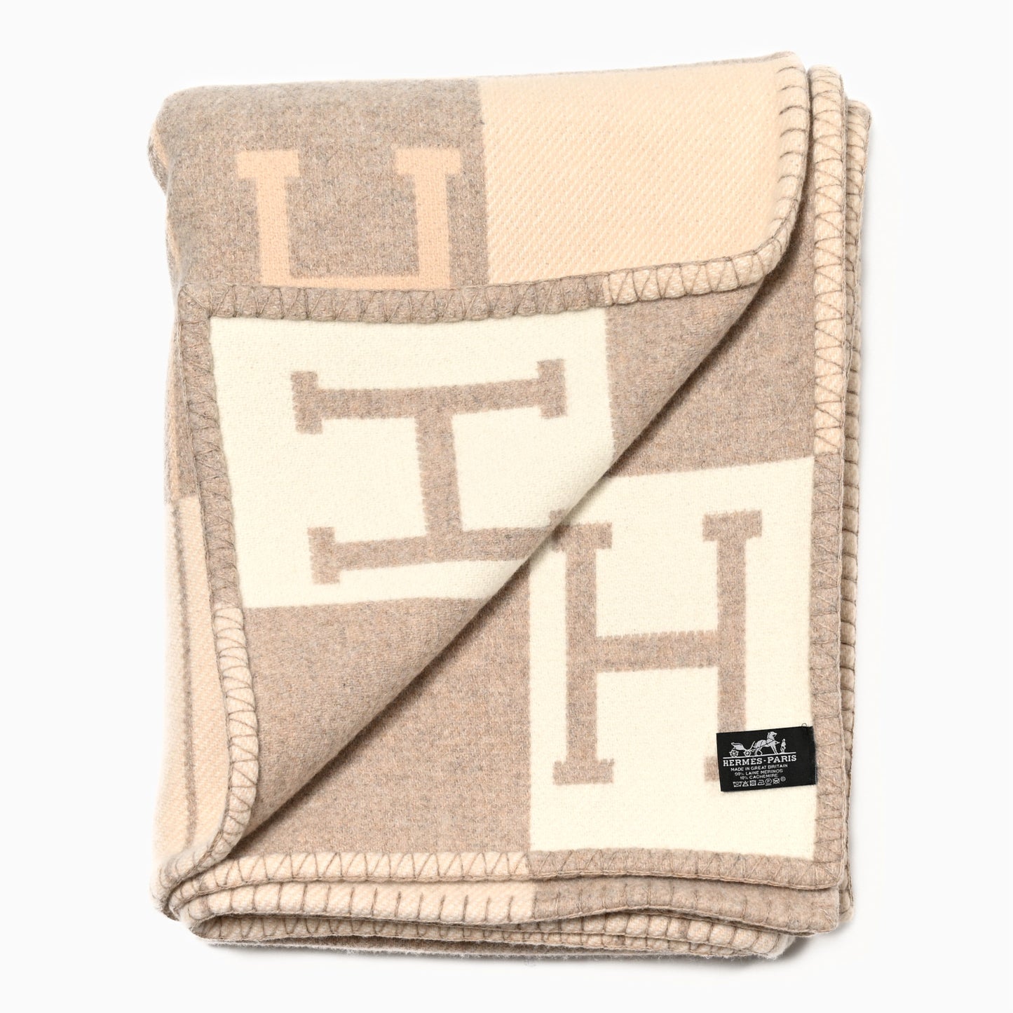 Wool Cashmere Avalon III Blanket Coco Camomille