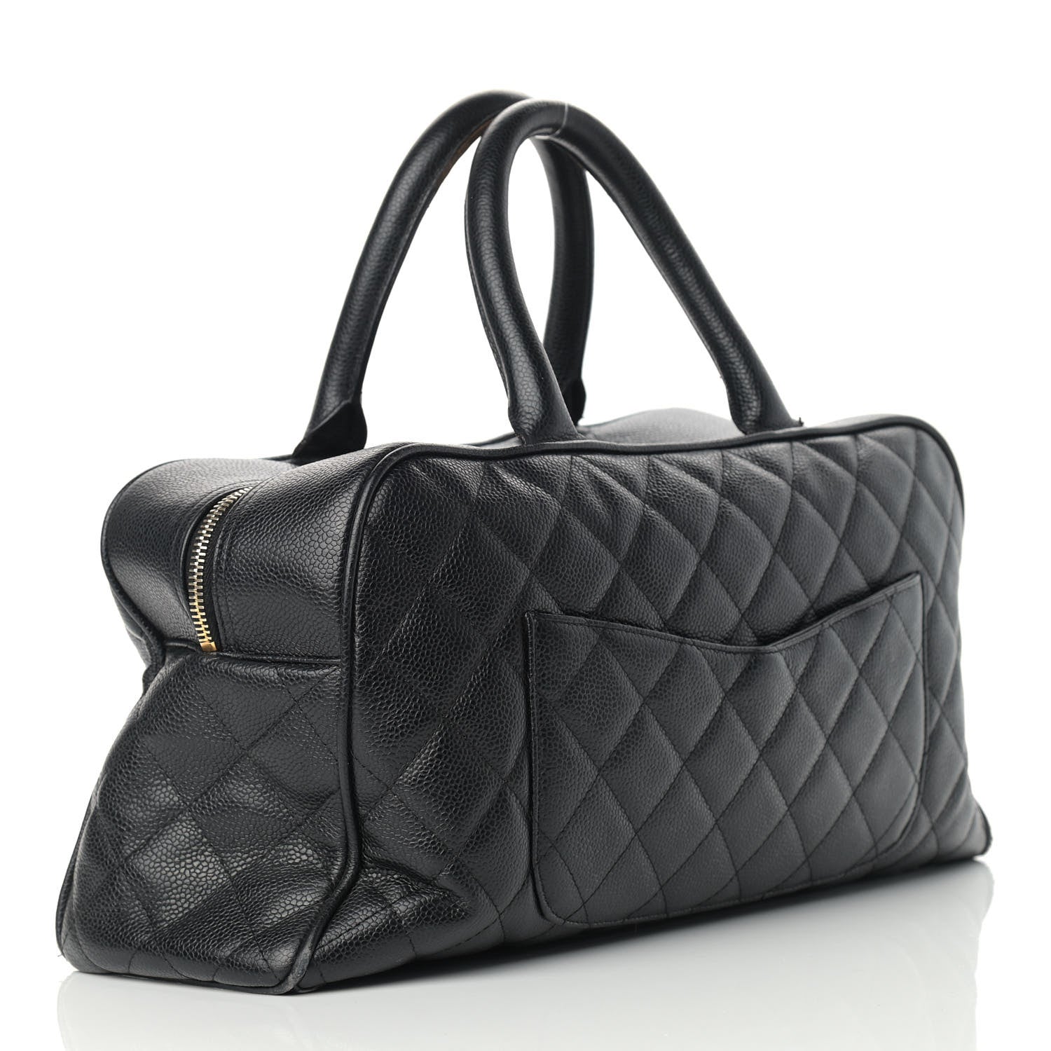 Chanel Caviar Quilted Large Bowler Black 3 of 15