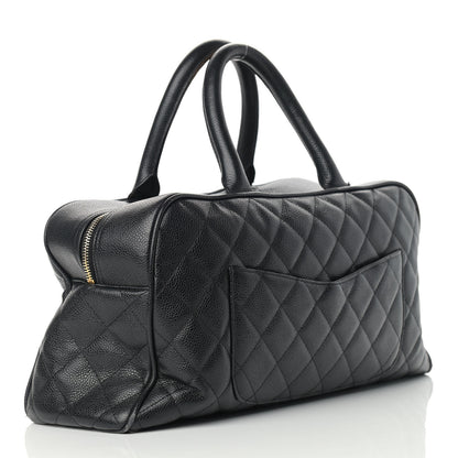 Chanel Caviar Quilted Large Bowler Black 3 of 15