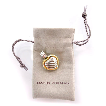 David Yurman Sterling Silver 18k Gold Heart Locket 4 of 4