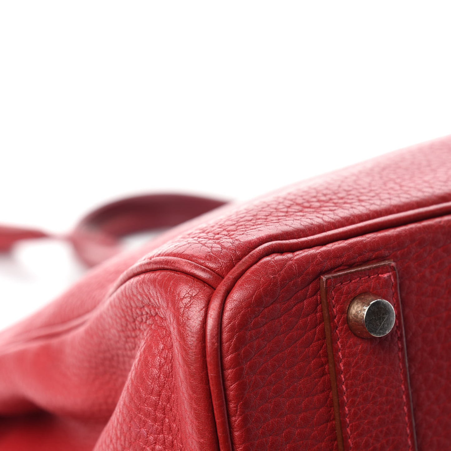 Taurillon Clemence Birkin 40 Rouge Casaque