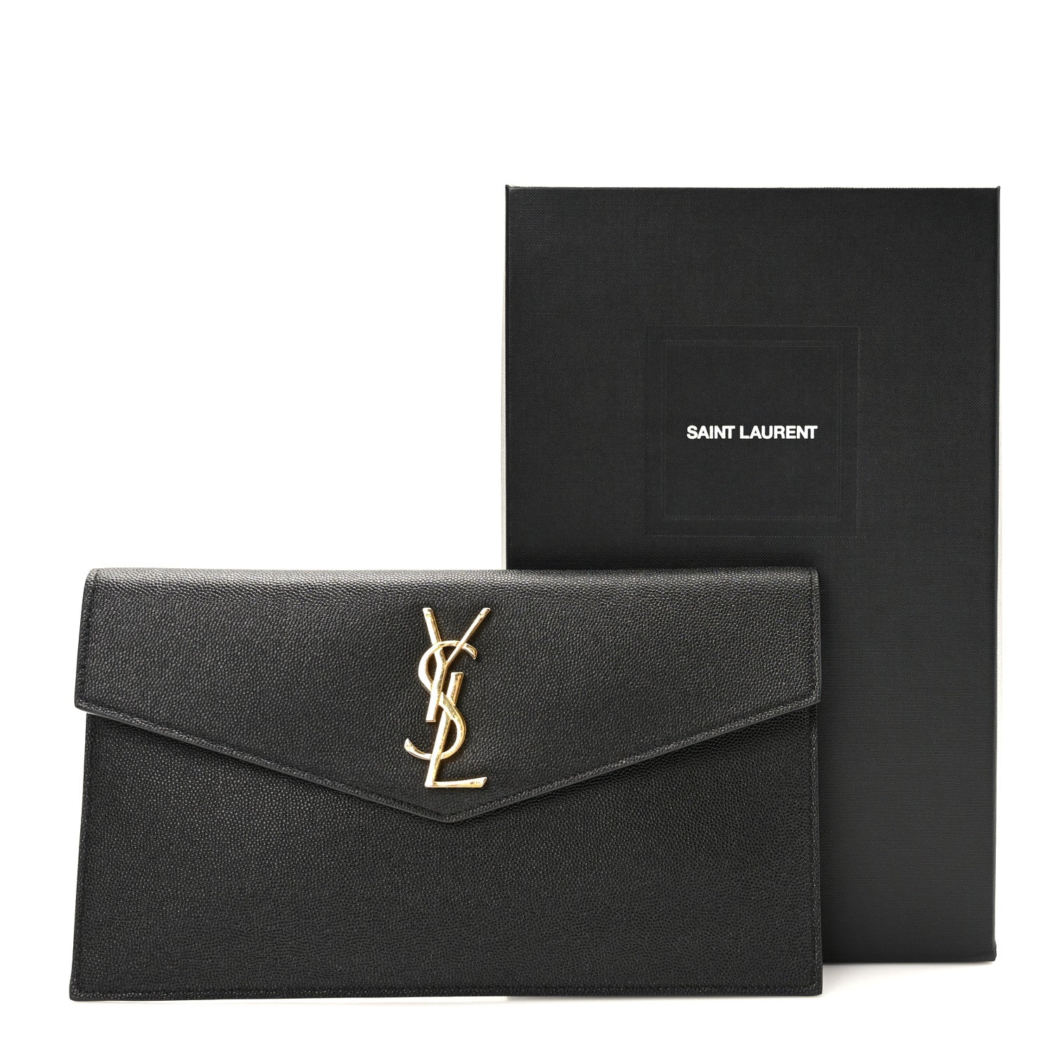 Saint Laurent Grain De Poudre Uptown Pouch Black 8 of 8
