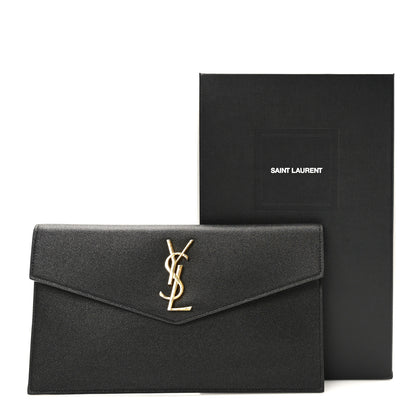 Saint Laurent Grain De Poudre Uptown Pouch Black 8 of 8