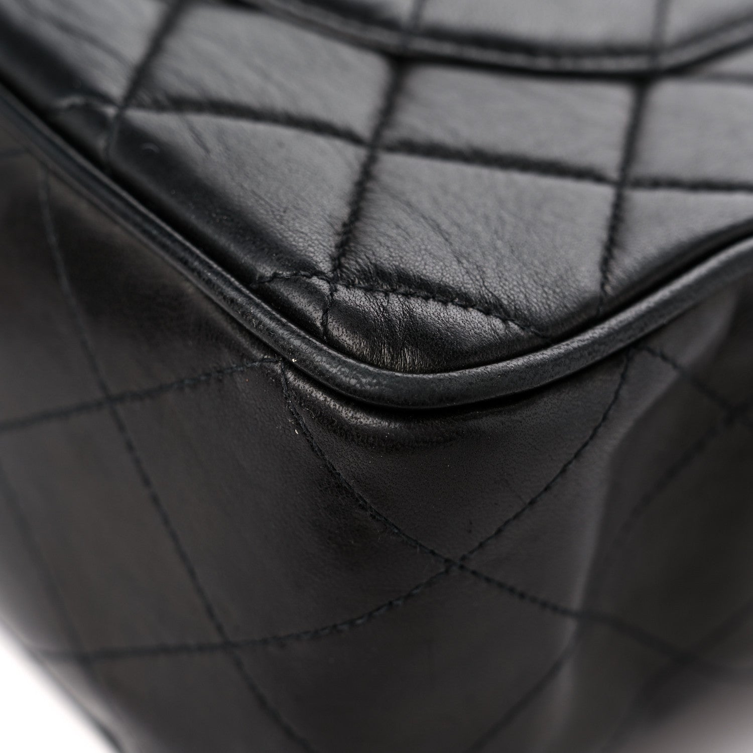 Chanel Lambskin Quilted XL Jumbo Single Flap Black 13 of 18