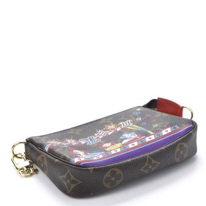 Louis Vuitton Monogram 2020 Christmas Animation Bumper Cars Mini Pochette Accessories Coquelicot 3 of 9