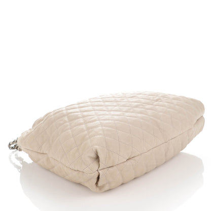 Chanel Caviar Quilted Large Elastic Tote Gray 4 of 11