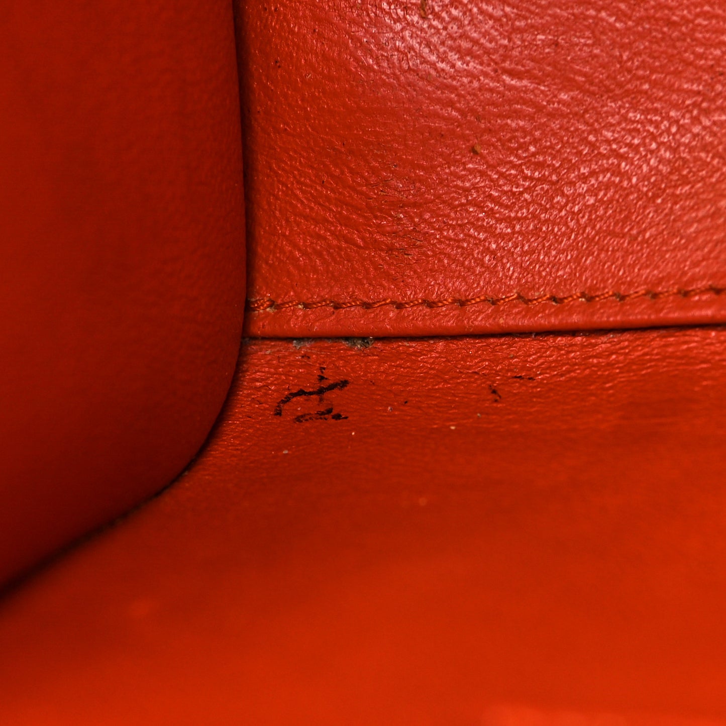 Smooth Calfskin Mini Luggage Orange