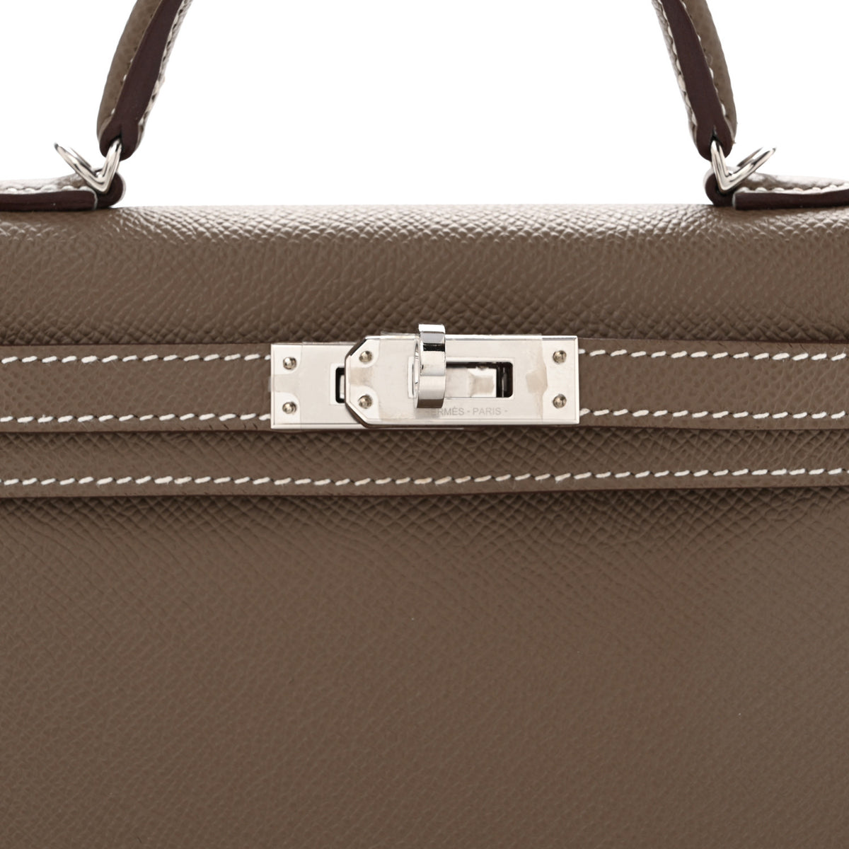 Epsom Mini Kelly Sellier 20 Etoupe