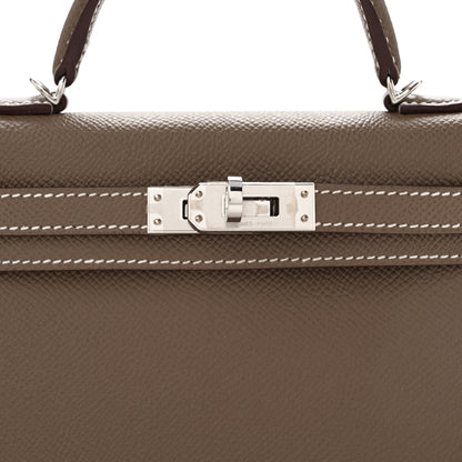Hermes Epsom Mini Kelly Sellier 20 Etoupe 9 of 14